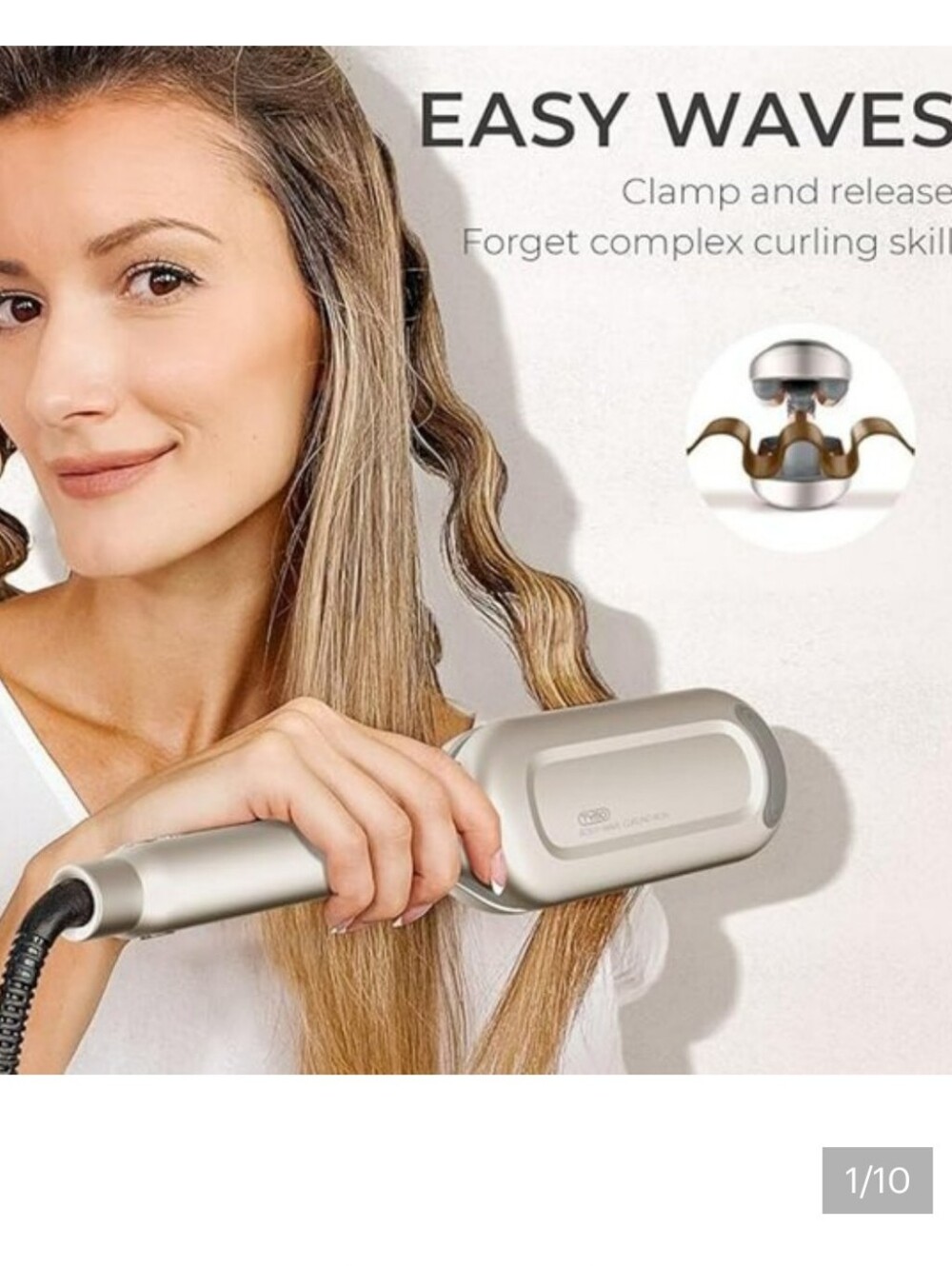 Tymo Rovy Wave Curling Iron - 1.25" - Elegant Gold